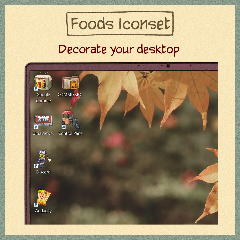 Foods Iconset | Desktop/ Phone icons | Window, Android, Mac