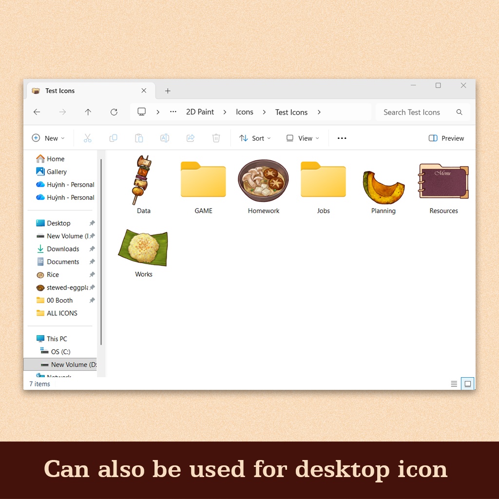 Vegan Food Icons | Desktop Icon