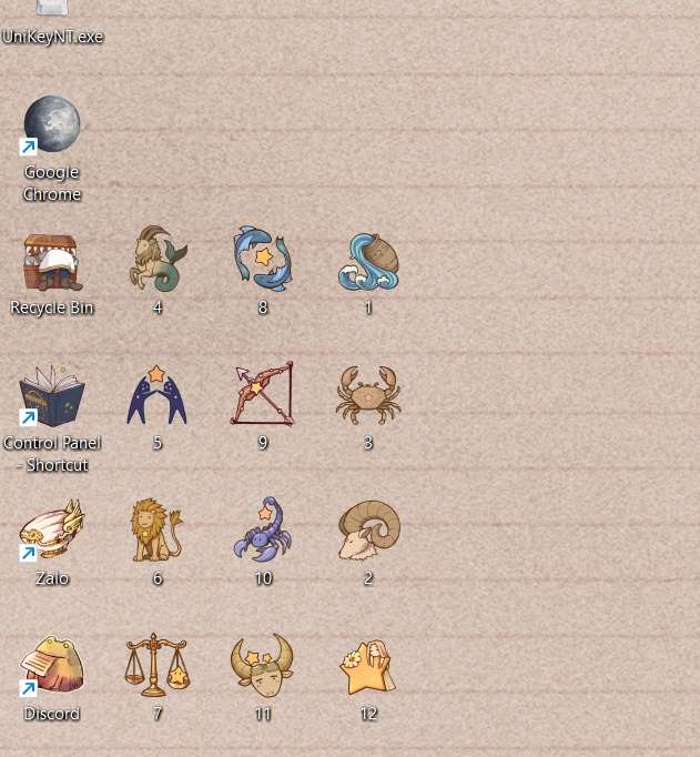 Zodiac V2 ICON | Desktop Icons | Sticker | Material