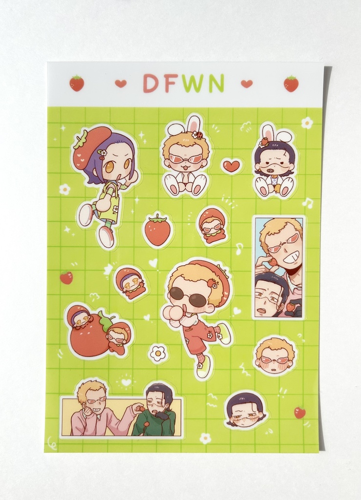 🦩🐊シール&ストラップセット