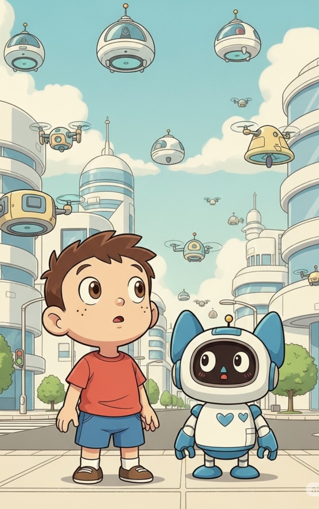 【絵本】ミライとポン太のふしぎな未来旅行