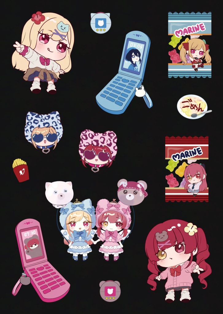 【ホロクル11th新作】ぷっくりシール