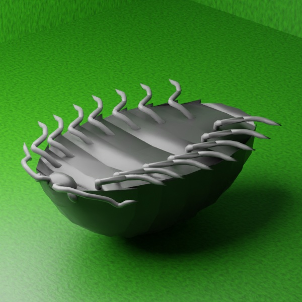 【シンプル3Dモデル】ダンゴムシ