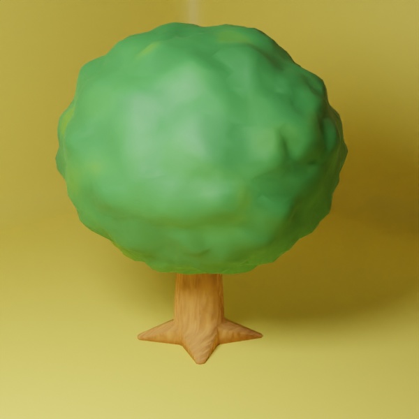 【シンプル3Dモデル】Cuteなツリー
