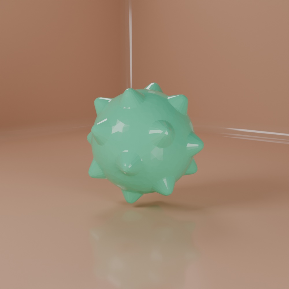 【シンプル3Dモデル】モヤっとしそうなボール