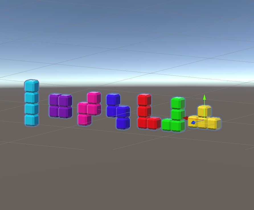 【シンプル3Dモデル】パズルゲーム感のあるブロック