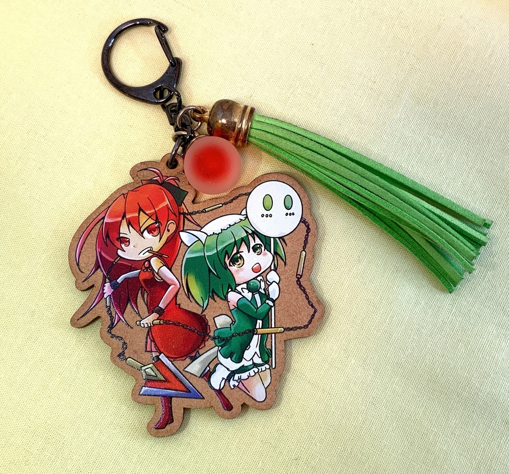 杏ゆまウッドキーホルダー