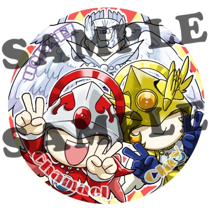 天使族缶バッジ