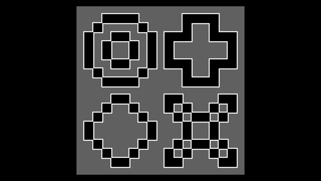 図形（8ドット）【無料】