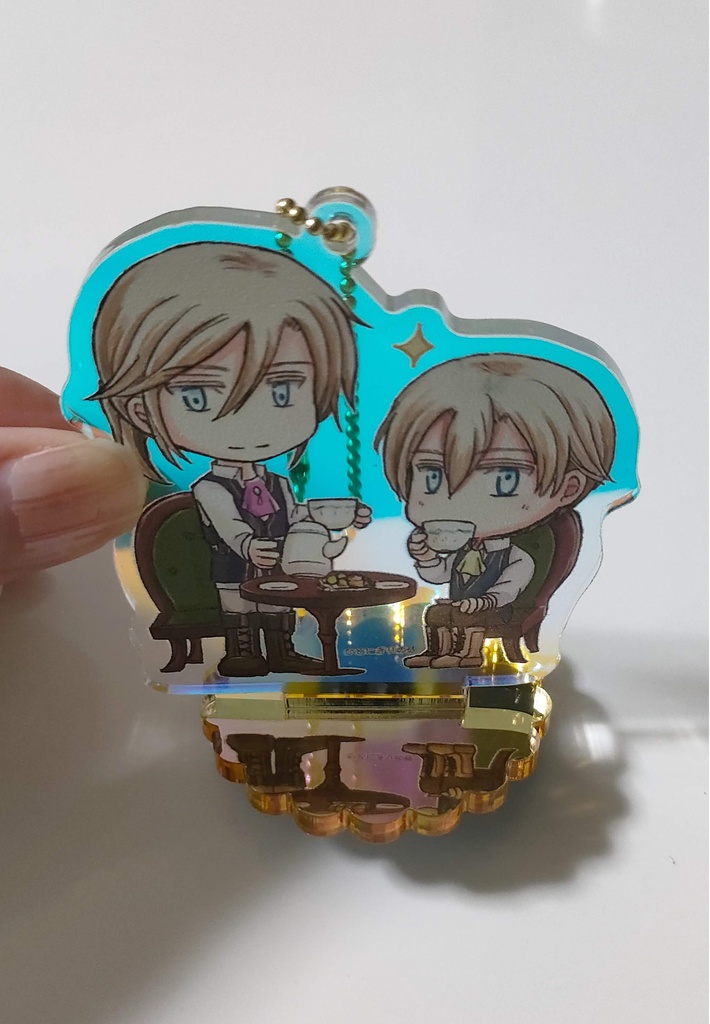 アルバレア兄弟 おでかけアクスタ「ごほうびのおちゃかい」(5cmカット)