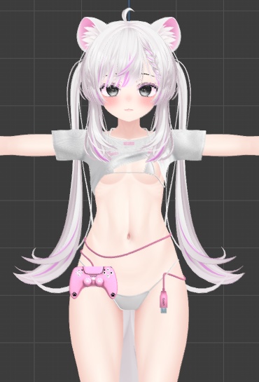 「マヌカ」 Neeko White Hair Texture For Manuka