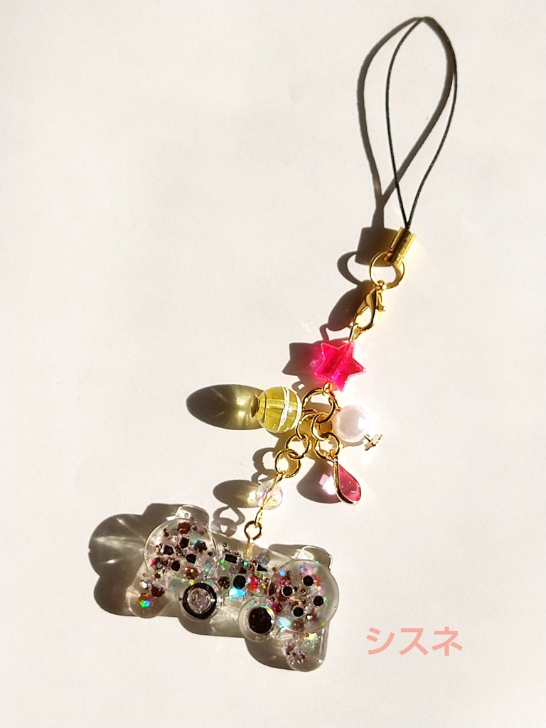 クライシスコアFF7 キャラモチーフ ゲームコントローラー レジンストラップ