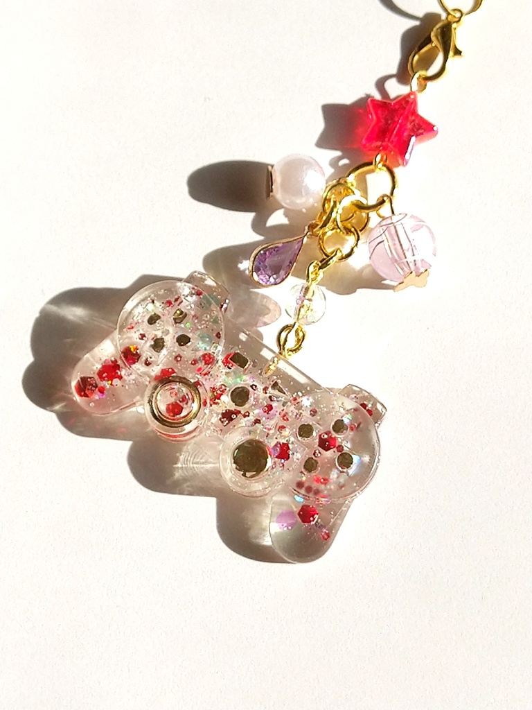 クライシスコアFF7 キャラモチーフ ゲームコントローラー レジンストラップ