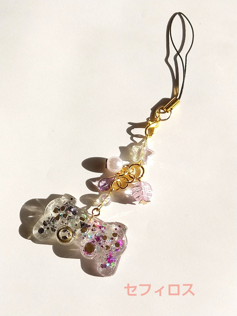 クライシスコアFF7 キャラモチーフ ゲームコントローラー レジンストラップ