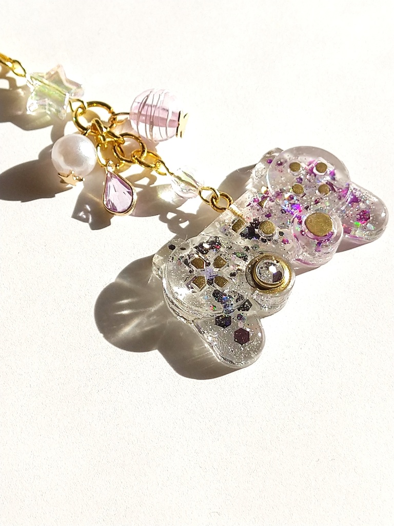 クライシスコアFF7 キャラモチーフ ゲームコントローラー レジンストラップ