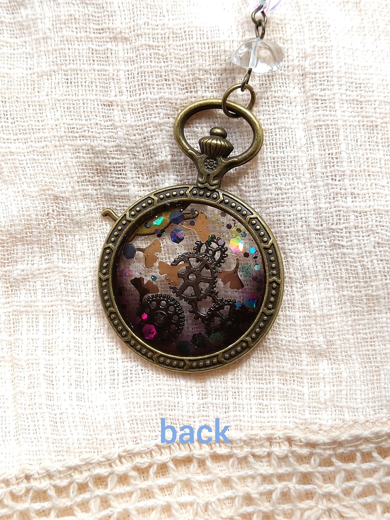 紅葉懐中時計 ニーアレプリカント モチーフ レジンキーホルダー