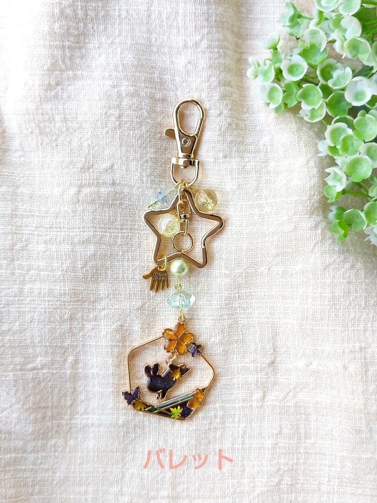 hello spring☆FF7リバース パーティーメンバー レジンキーホルダー