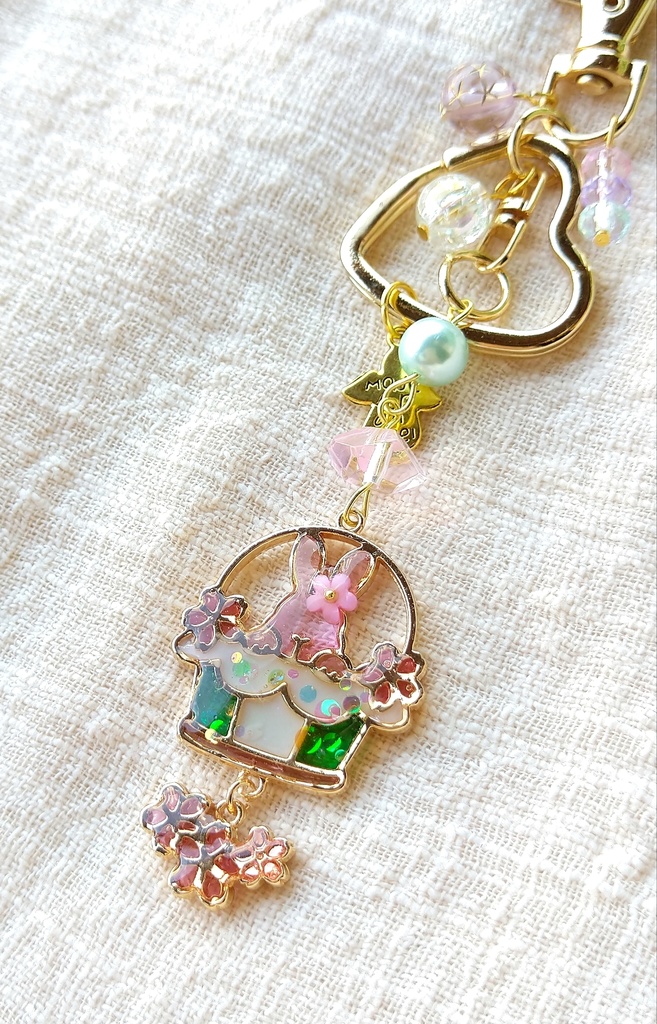 hello spring☆FF7リバース パーティーメンバー レジンキーホルダー