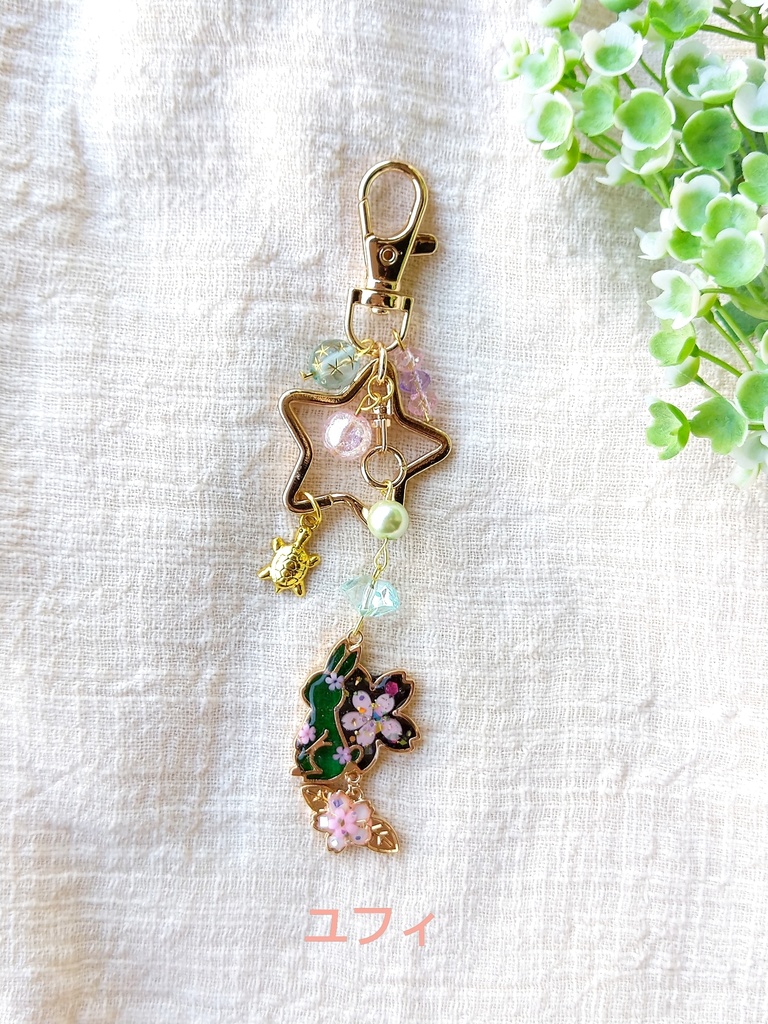 hello spring☆FF7リバース パーティーメンバー レジンキーホルダー