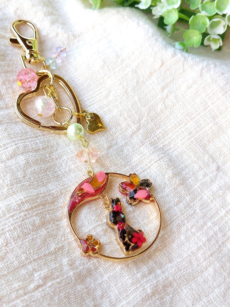 hello spring☆FF7リバース パーティーメンバー レジンキーホルダー