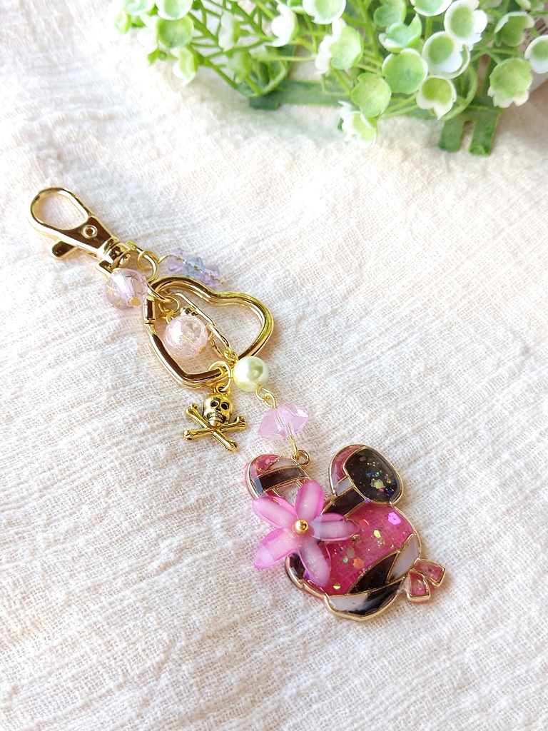 hello spring☆FF7リバース パーティーメンバー レジンキーホルダー