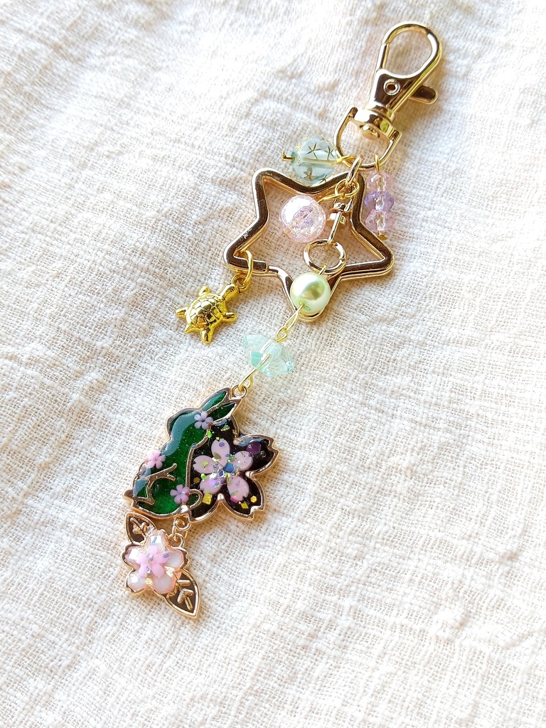 hello spring☆FF7リバース パーティーメンバー レジンキーホルダー