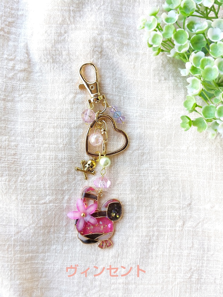 hello spring☆FF7リバース パーティーメンバー レジンキーホルダー