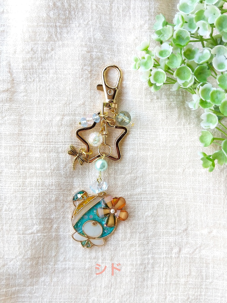 hello spring☆FF7リバース パーティーメンバー レジンキーホルダー