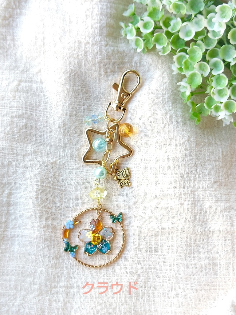 hello spring☆FF7リバース パーティーメンバー レジンキーホルダー