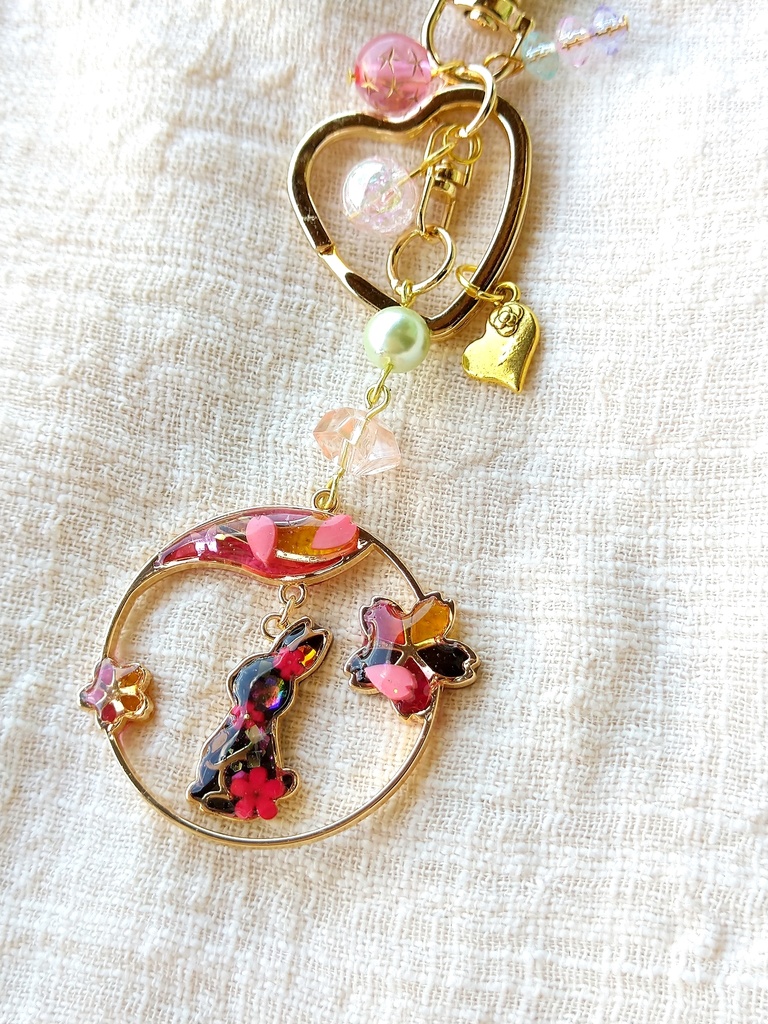 hello spring☆FF7リバース パーティーメンバー レジンキーホルダー