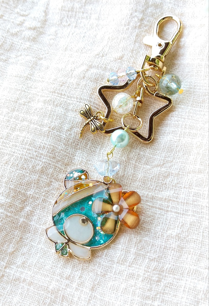 hello spring☆FF7リバース パーティーメンバー レジンキーホルダー