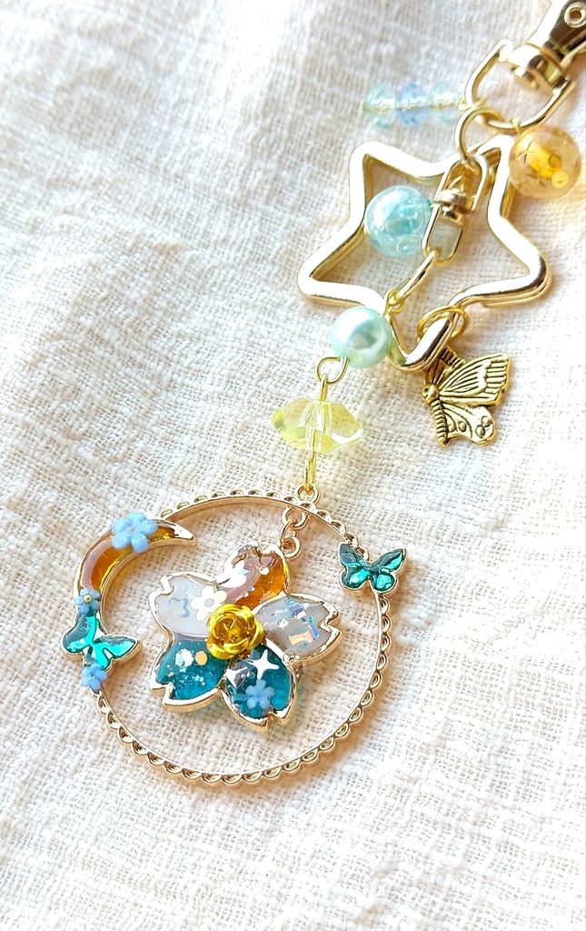 hello spring☆FF7リバース パーティーメンバー レジンキーホルダー