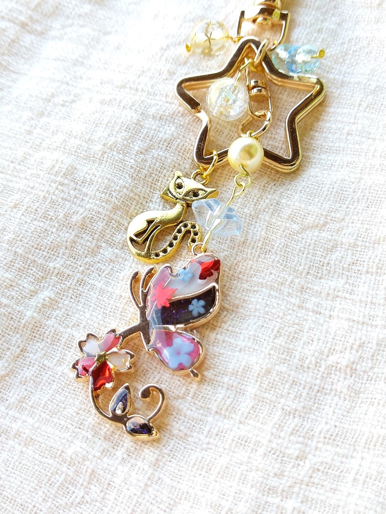 hello spring☆FF7リバース パーティーメンバー レジンキーホルダー