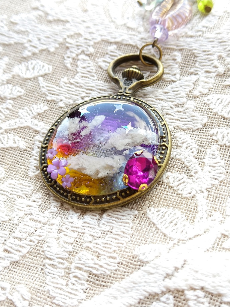 空駆ける召喚獣 FF16パーティメンバー&ドミナント アンティーク レジンキーホルダー