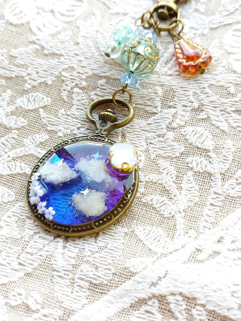 空駆ける召喚獣 FF16パーティメンバー&ドミナント アンティーク レジンキーホルダー