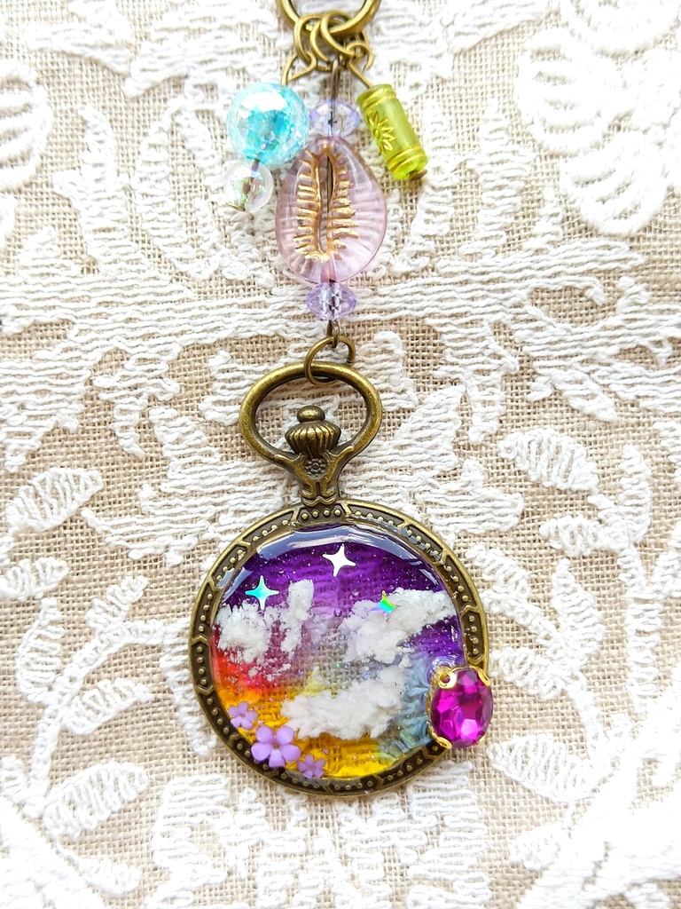 空駆ける召喚獣 FF16パーティメンバー&ドミナント アンティーク レジンキーホルダー