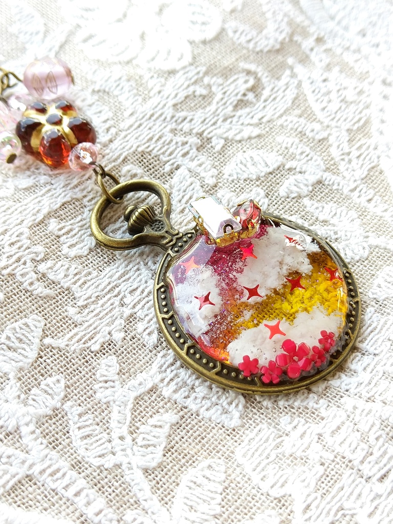 空駆ける召喚獣 FF16パーティメンバー&ドミナント アンティーク レジンキーホルダー