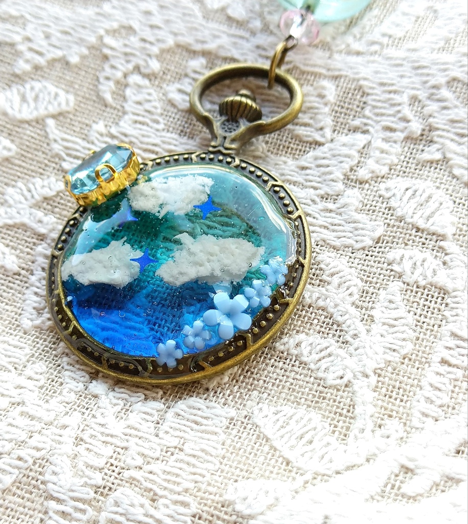 空駆ける召喚獣 FF16パーティメンバー&ドミナント アンティーク レジンキーホルダー