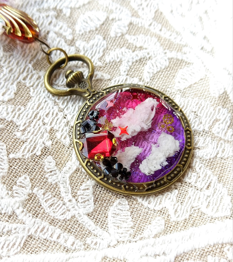 空駆ける召喚獣 FF16パーティメンバー&ドミナント アンティーク レジンキーホルダー