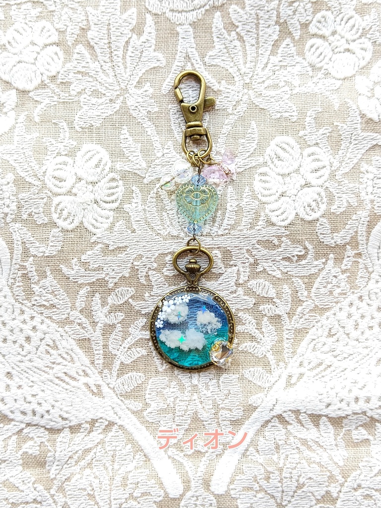 空駆ける召喚獣 FF16パーティメンバー&ドミナント アンティーク レジンキーホルダー