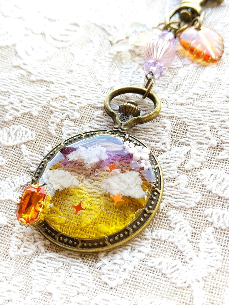 空駆ける召喚獣 FF16パーティメンバー&ドミナント アンティーク レジンキーホルダー