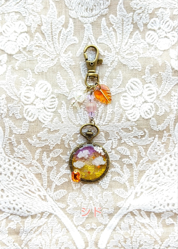 空駆ける召喚獣 FF16パーティメンバー&ドミナント アンティーク レジンキーホルダー