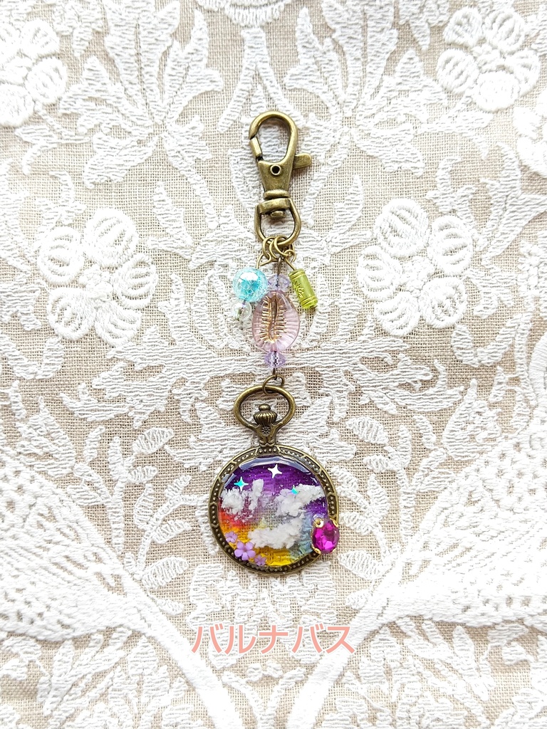 空駆ける召喚獣 FF16パーティメンバー&ドミナント アンティーク レジンキーホルダー