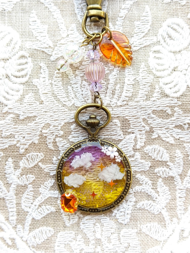 空駆ける召喚獣 FF16パーティメンバー&ドミナント アンティーク レジンキーホルダー