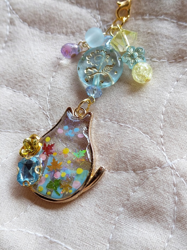 FF9パーティメンバー ぽっちゃりねこモチーフ レジンストラップ