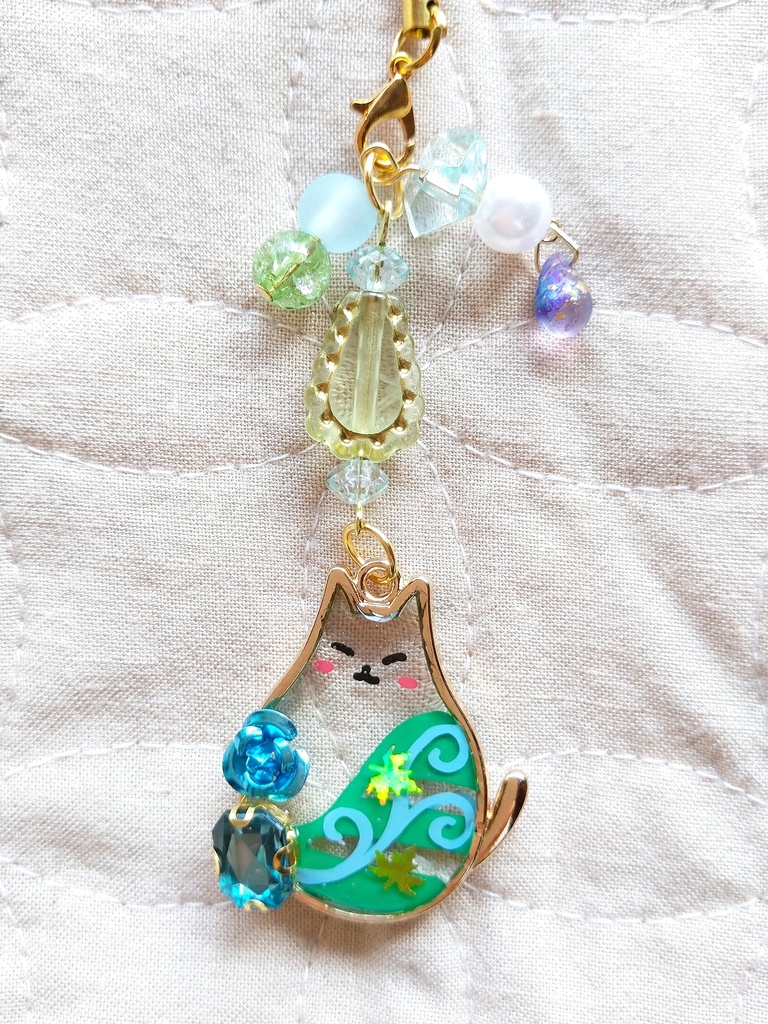 FF9パーティメンバー ぽっちゃりねこモチーフ レジンストラップ