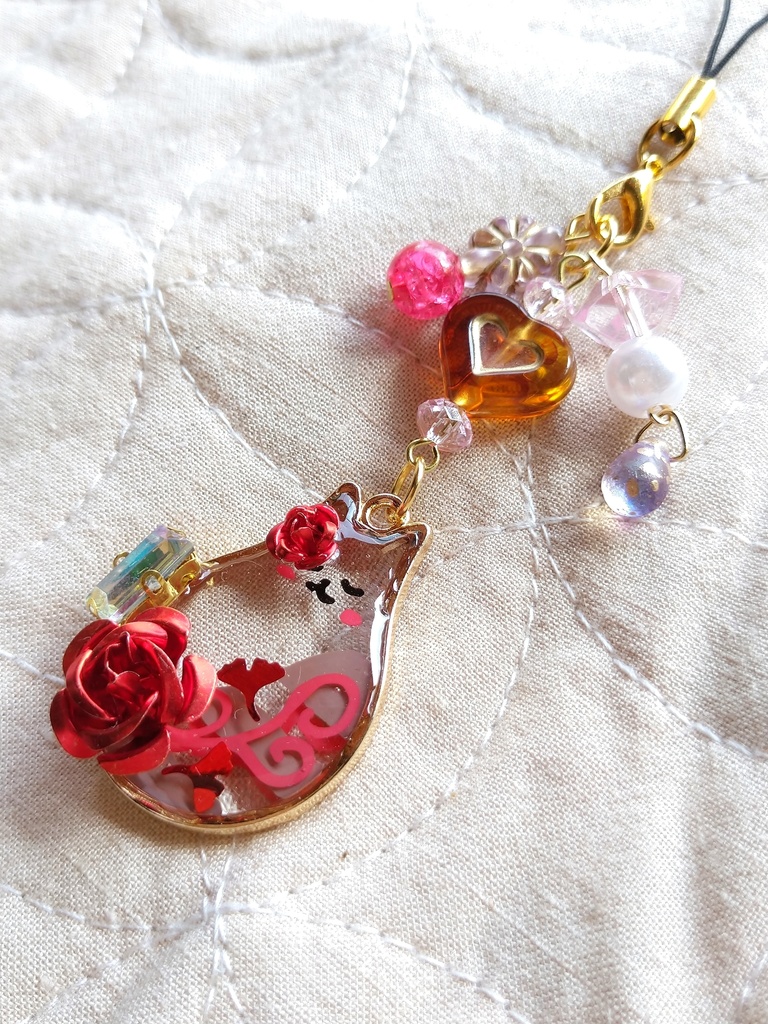 FF9パーティメンバー ぽっちゃりねこモチーフ レジンストラップ