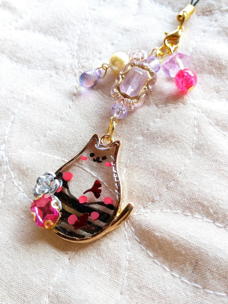 FF9パーティメンバー ぽっちゃりねこモチーフ レジンストラップ