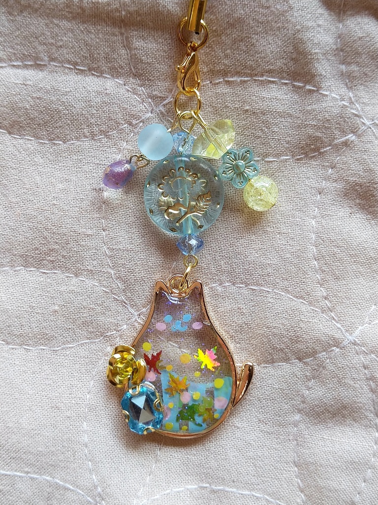 FF9パーティメンバー ぽっちゃりねこモチーフ レジンストラップ