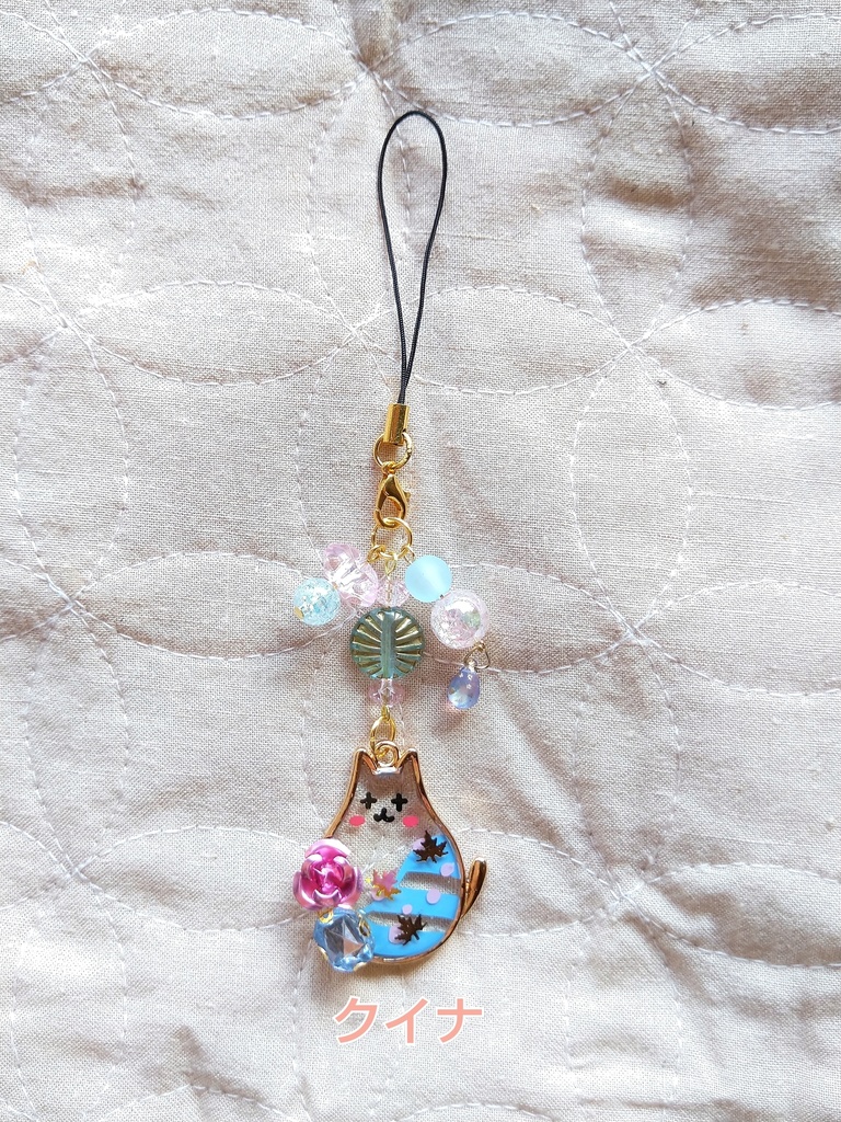 FF9パーティメンバー ぽっちゃりねこモチーフ レジンストラップ